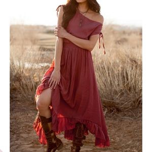 NWT XL mia joy boutique Gia Maxi Dress in Mesa Rose BOHO